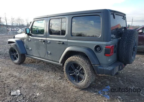 2021 Jeep Wrangler Unlimited Sport Altitude 4X4 из США, поврежденный, VIN 1C4HJXDN7MW814115